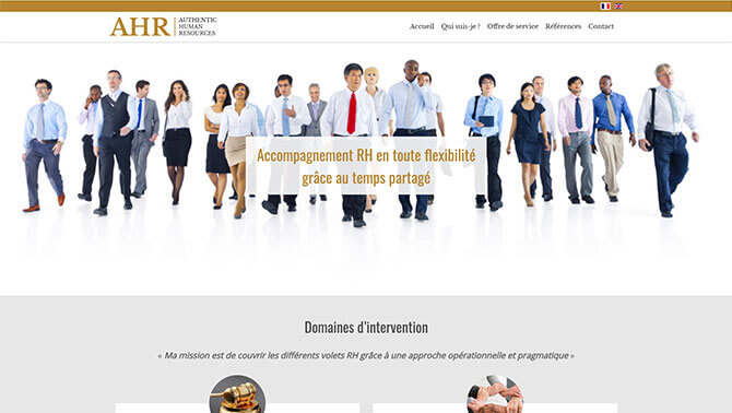 Authentic Human Resources - Site vitrine