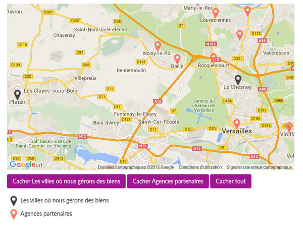 carte interactive